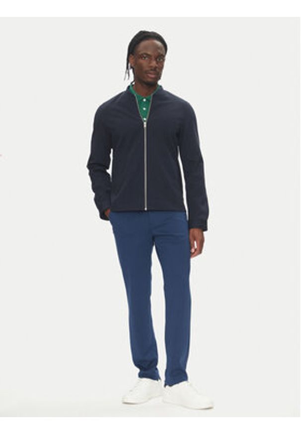 Lindbergh Kurtka przejściowa 30-306035 Granatowy Slim Fit. Kolor: niebieski. Materiał: syntetyk
