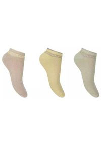 Fila 3-pack damskie stopki no-show 39-42. Kolor: pomarańczowy, różowy, wielokolorowy, zielony #1