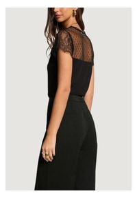 Morgan Bluzka 261-DAPHNE Czarny Regular Fit. Kolor: czarny. Materiał: syntetyk #4