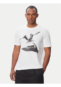 Hugo - HUGO T-Shirt Dirunn 50564143 Biały Regular Fit. Kolor: biały. Materiał: bawełna #1