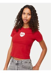 JJXX T-Shirt Gigi 12277657 Czerwony Stretch Fit. Kolor: czerwony. Materiał: bawełna #7