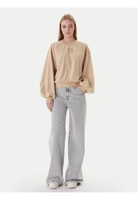 Guess Bluza W6RQ13 KD332 Beżowy Regular Fit. Kolor: beżowy. Materiał: wiskoza #5