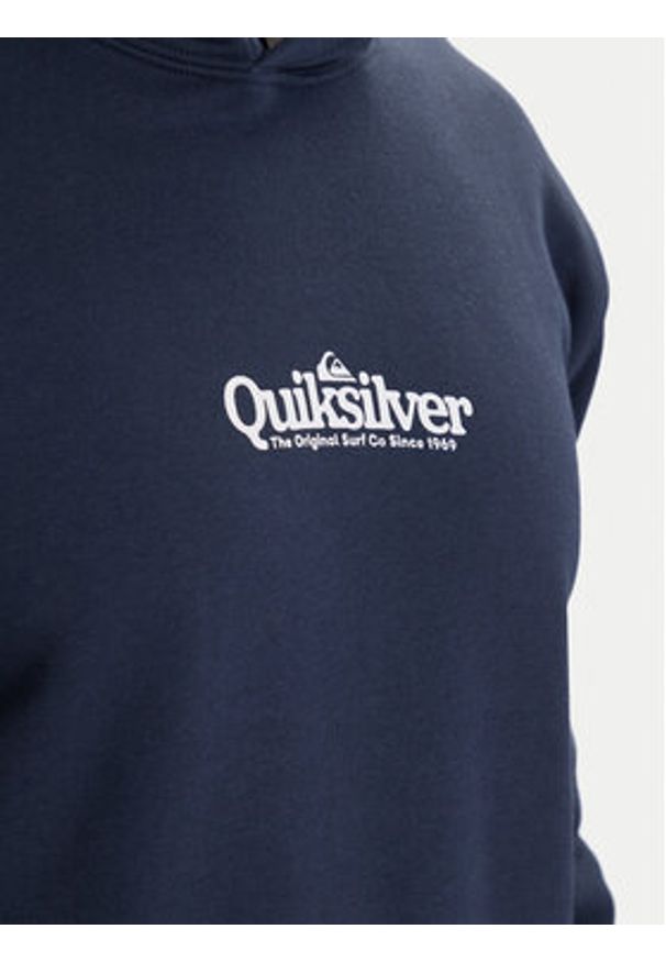 Quiksilver Bluza Fineline EQYFT05198 Granatowy Regular Fit. Kolor: niebieski. Materiał: bawełna