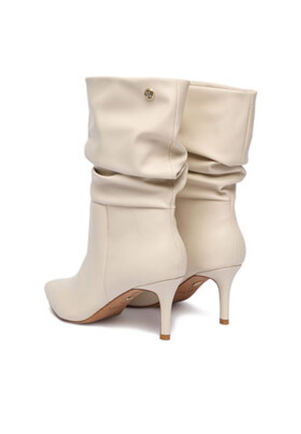 Nine West Botki CEO-SAMIRA-01 Écru. Kolor: kremowy. Materiał: materiał