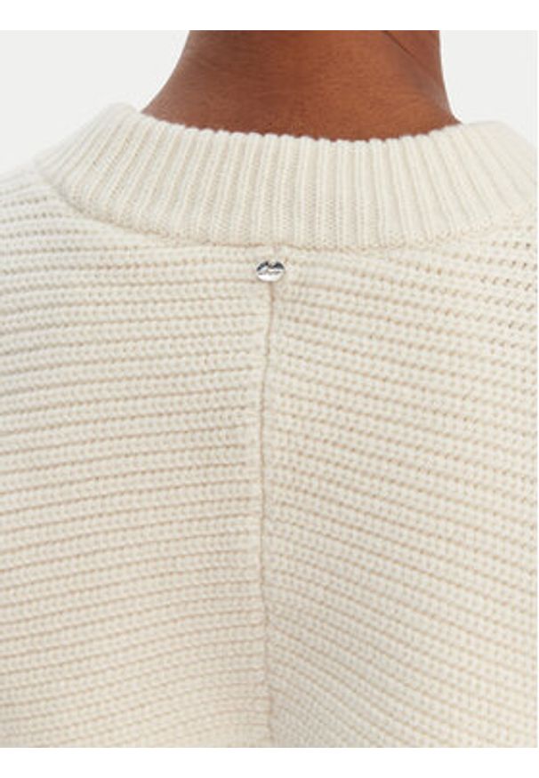 BOSS Sweter Farlant 50554767 Beżowy Relaxed Fit. Kolor: beżowy. Materiał: bawełna