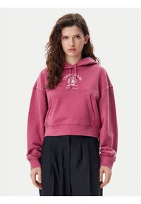 Tommy Jeans Bluza Varsity DW0DW20311 Różowy Boxy Fit. Kolor: różowy. Materiał: bawełna