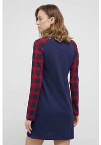 Tom Tailor Koszula nocna damska kolor granatowy bawełniana. Kolor: niebieski. Materiał: bawełna. Długość: długie. Wzór: nadruk
