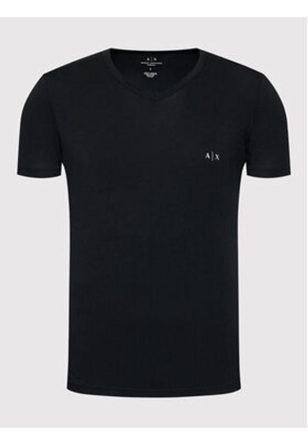Armani Exchange Komplet 2 t-shirtów 956004 CC282 07320 Czarny Regular Fit. Kolor: czarny. Materiał: bawełna