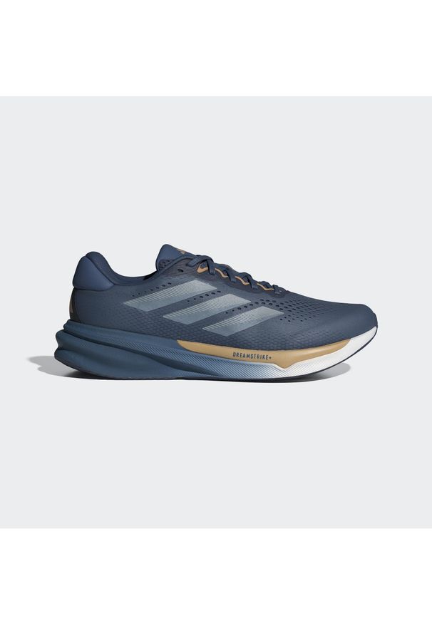 Adidas - Buty Supernova Stride 2 Running. Kolor: niebieski, wielokolorowy, biały. Materiał: materiał. Sport: bieganie