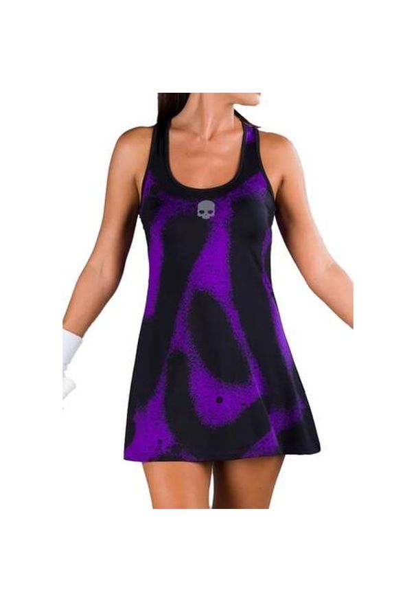 HYDROGEN - Sukienka tenisowa damska Hydrogen Spray Dress. Kolor: czarny, fioletowy, wielokolorowy. Typ sukienki: sportowe. Styl: sportowy