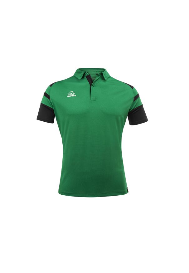 ACERBIS - Polo Acerbis Kemari. Typ kołnierza: polo. Kolor: zielony, czarny, wielokolorowy. Materiał: materiał. Sport: piłka nożna