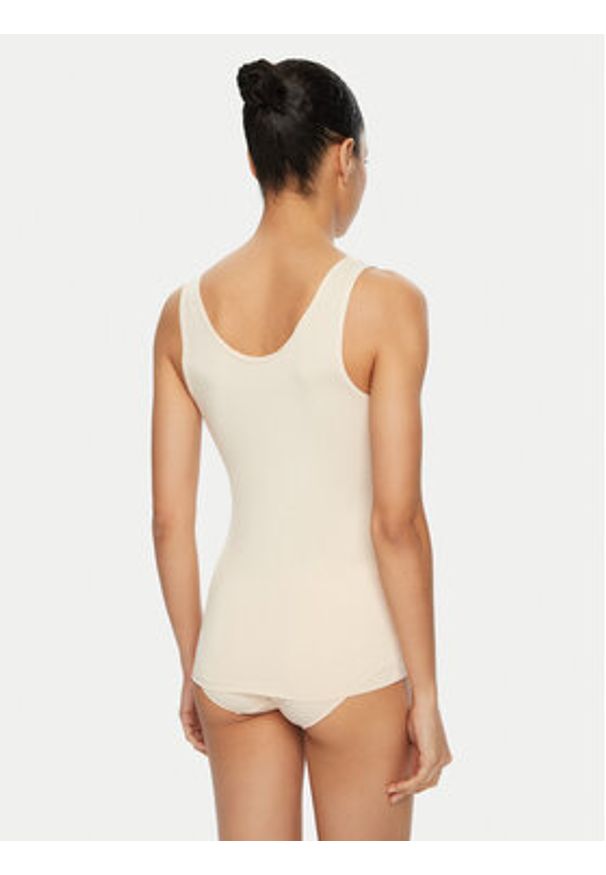 Triumph Top Sense Of Modal 10224796 Écru Slim Fit. Materiał: syntetyk