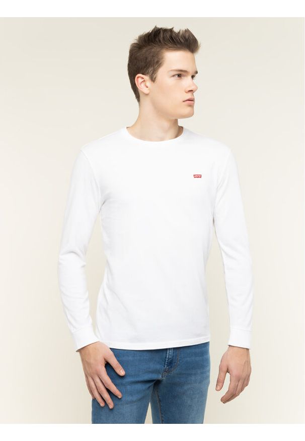 Levi's® Longsleeve Original Logo Tee 72848-0000 Biały Regular Fit. Kolor: biały. Materiał: bawełna. Długość rękawa: długi rękaw