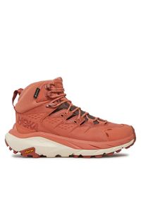 HOKA - Hoka Trekkingi Kaha 3 Gtx GORE-TEX 1123156 Pomarańczowy. Kolor: pomarańczowy. Materiał: skóra