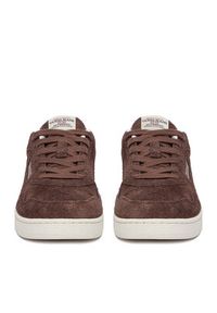 Guess Jeans Sneakersy EO-XL250041 Brązowy ciemny. Kolor: brązowy. Materiał: skóra, zamsz #9