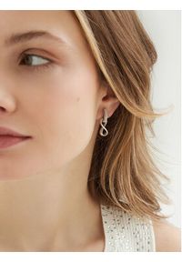 Guess Kolczyki JUBE05 051JW Srebrny. Materiał: metalowe. Kolor: srebrny