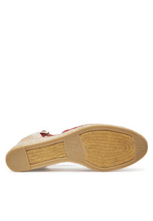 Castañer Espadryle Carol/6/002 021655 Czerwony. Kolor: czerwony. Materiał: materiał