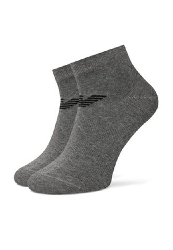Emporio Armani Zestaw 3 par niskich skarpet męskich EM000550 AF12271 MC059 Kolorowy. Materiał: materiał, bawełna. Wzór: kolorowy