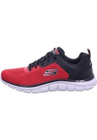 skechers - Buty męskie SKECHERS Track Broader. Kolor: czerwony