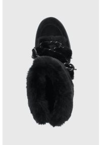 Cougar - Śniegowce Vanity. Nosek buta: okrągły. Zapięcie: sznurówki. Kolor: czarny. Obcas: na platformie #4