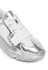 Versace Jeans Couture Sneakersy 78YA3SC4 Srebrny. Kolor: srebrny. Materiał: skóra #6
