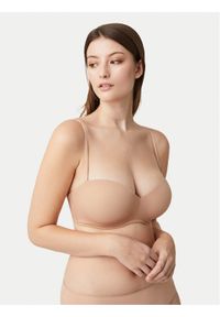 YSABEL MORA - Ysabel Mora Biustonosz bardotka 10017 Beżowy. Kolor: beżowy. Materiał: syntetyk #1
