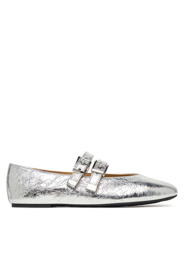 MICHAEL Michael Kors Baleriny Rowen Flex Ballet 40R6RWFP1M Srebrny. Kolor: srebrny. Materiał: skóra