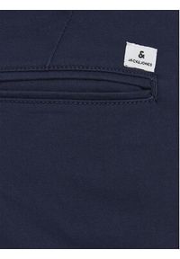 Jack & Jones Chinosy Marco 12174309 Granatowy Slim Fit. Kolor: niebieski. Materiał: bawełna #2