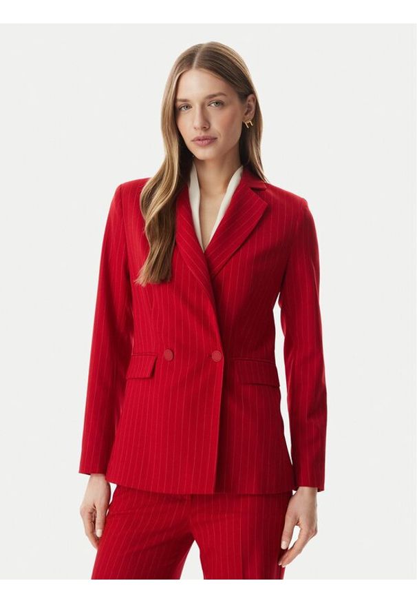 Morgan Marynarka 261-VLOVE.F Czerwony Regular Fit. Kolor: czerwony. Materiał: syntetyk