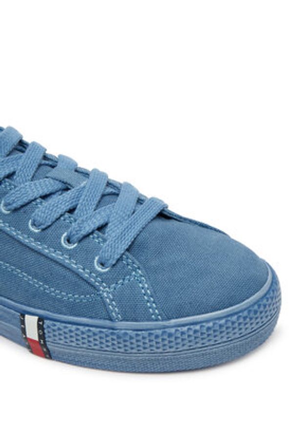 Tommy Jeans Tenisówki Archive Vulc Y2K Washed Canvas EN0EN02957 Niebieski. Kolor: niebieski. Materiał: materiał