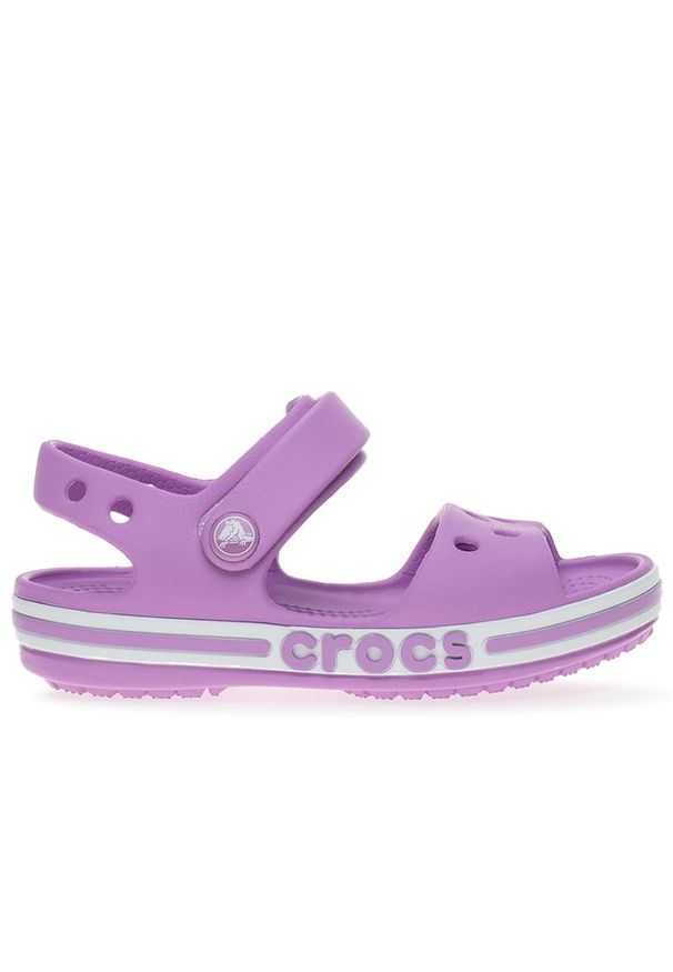 Sandały Crocs Bayaband Sandal 205400-5PR - fioletowe. Kolor: fioletowy. Materiał: materiał. Styl: sportowy