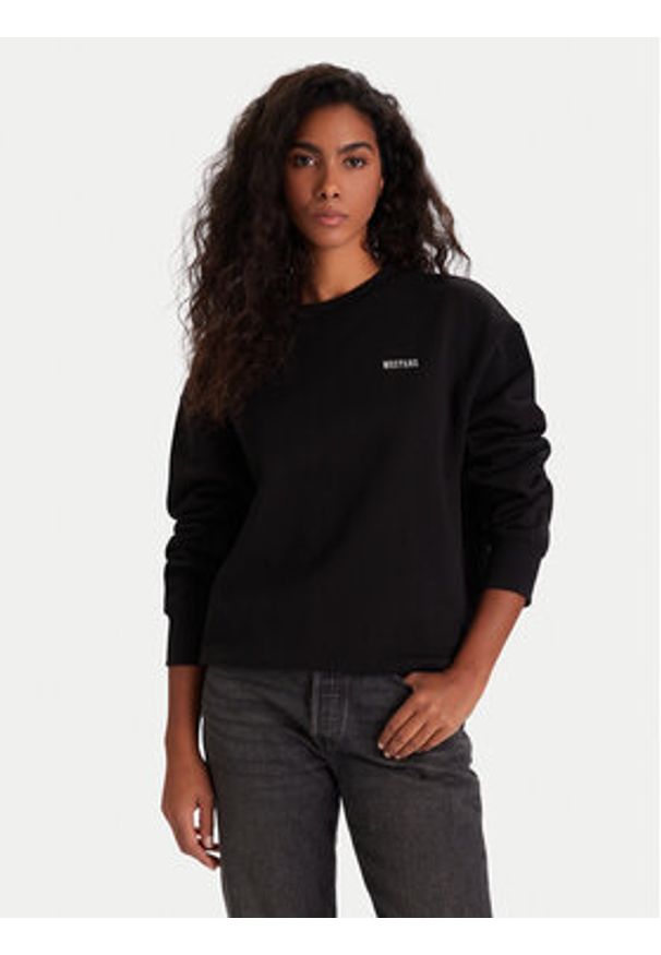 Mustang Bluza Burley 1016772 Czarny Oversize. Kolor: czarny. Materiał: bawełna