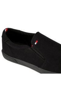 TOMMY HILFIGER - Tommy Hilfiger Tenisówki Iconic Slip On FM0FM00597 Czarny. Zapięcie: bez zapięcia. Kolor: czarny. Materiał: materiał #9