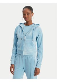 Juicy Couture Bluza Madison JCWAS126326 Błękitny Slim Fit. Kolor: niebieski. Materiał: syntetyk #1