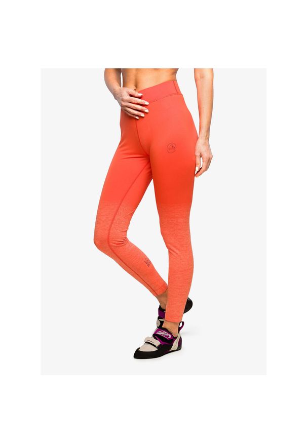 LA SPORTIVA - Legginsy wspinaczkowe damskie La Sportiva Patcha Leggins. Kolor: pomarańczowy