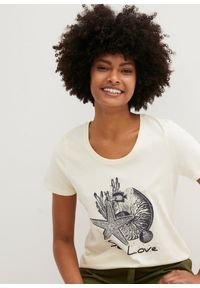 bonprix - T-shirt Sea Love. Kolor: biały. Wzór: nadruk. Styl: elegancki #2