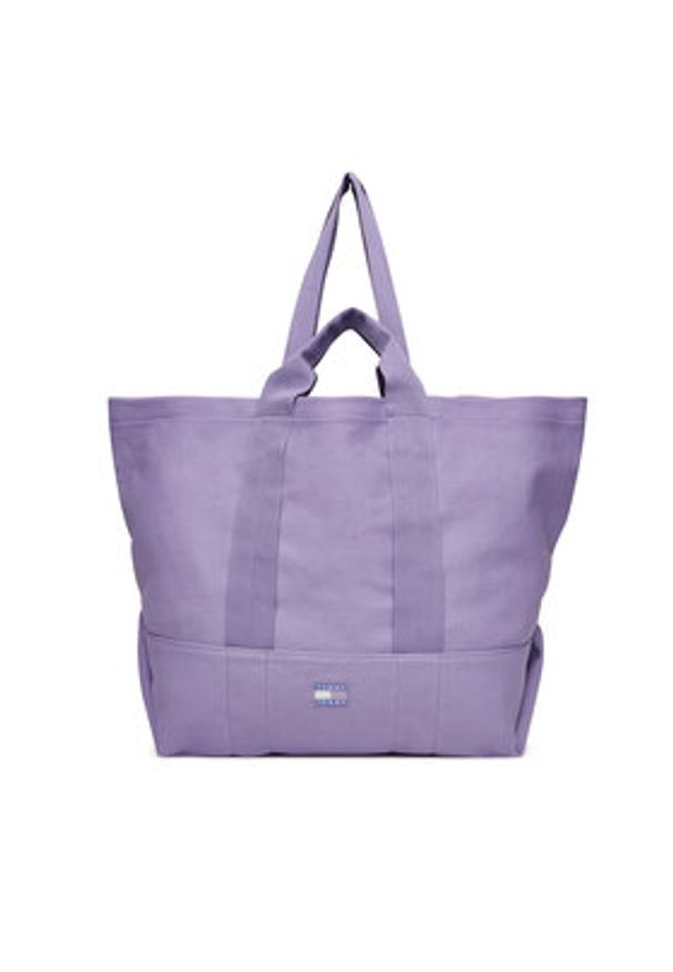 Tommy Jeans Torebka Tjw Tote Edition Canvas AW0AW17542 Fioletowy. Kolor: fioletowy