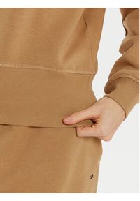 TOMMY HILFIGER - Tommy Hilfiger Bluza WW0WW44991 Beżowy Regular Fit. Kolor: beżowy. Materiał: syntetyk, bawełna #4