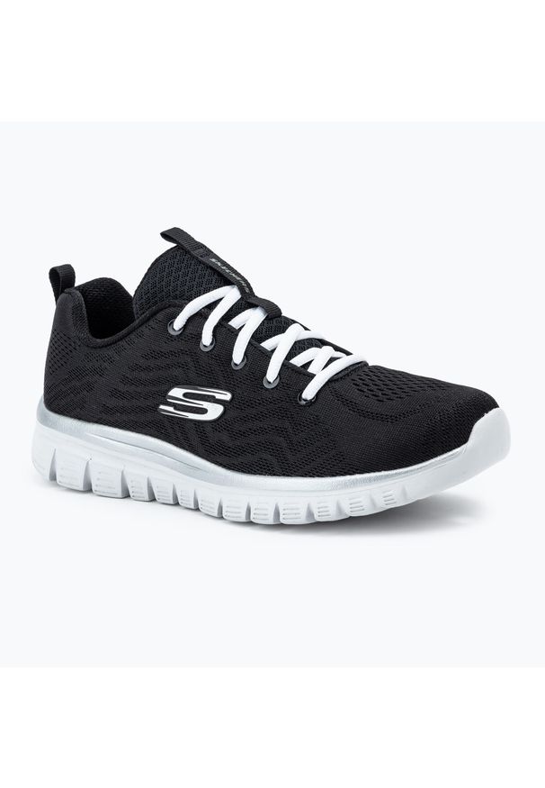 skechers - Buty damskie SKECHERS Graceful Get Connected. Kolor: biały, wielokolorowy, czarny