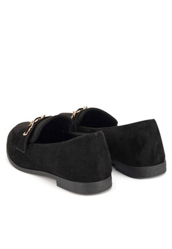 DeeZee Loafersy WSS270205-06 Czarny. Kolor: czarny. Materiał: materiał