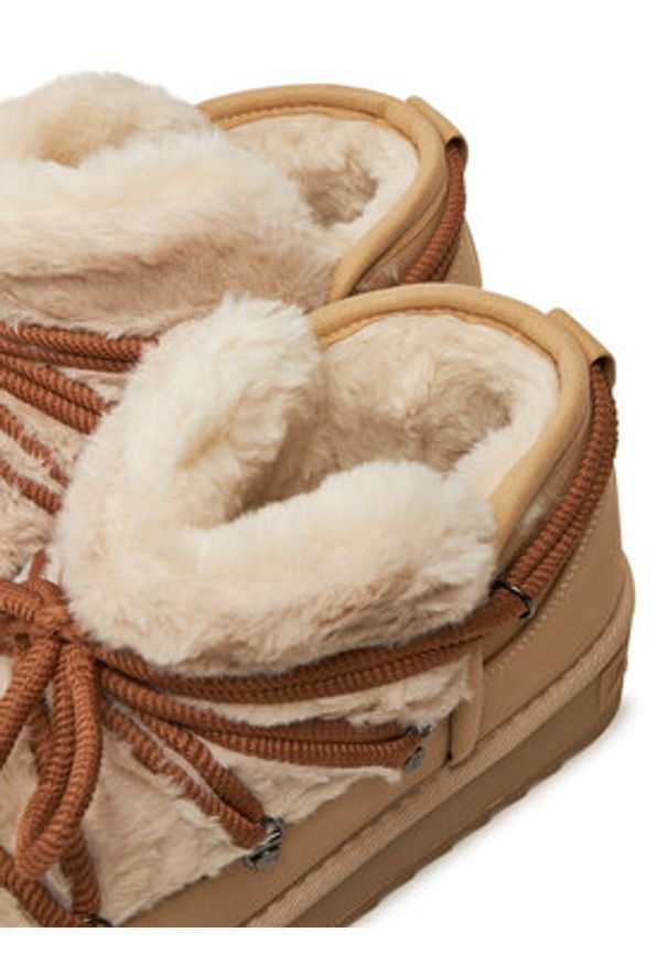 D.Franklin Śniegowce Nordic TRK Fur Low Bomb DFSH370011 Beżowy. Kolor: beżowy. Materiał: materiał