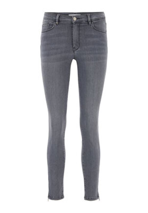 BOSS - Boss Jeansy Skinny Fit Crop 2.0 Street 50441191 Szary Skinny Fit. Kolor: szary. Materiał: jeans. Styl: street