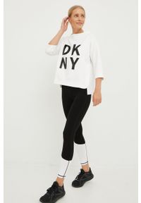 DKNY - Dkny bluza damska kolor biały. Kolor: biały. Wzór: nadruk #4