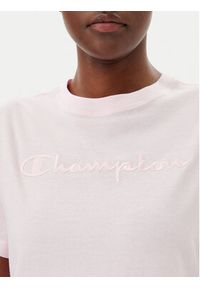 Champion T-Shirt 117650 Różowy Slim Fit. Kolor: różowy. Materiał: bawełna #5
