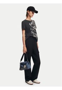 Desigual T-Shirt Mickey Drawing 24WWTKA1 Czarny Regular Fit. Kolor: czarny. Materiał: bawełna #4