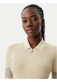 Patrizia Pepe Sukienka dzianinowa 8A1420/K078-B814 Beżowy Slim Fit. Kolor: beżowy. Materiał: wiskoza #5