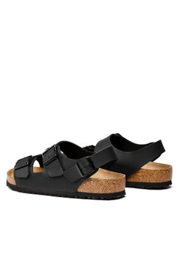 Birkenstock Sandały Milano 034791 Czarny. Kolor: czarny. Materiał: skóra