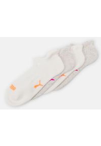 ZEAGLE - Puma Damskie Skarpetki 4-Pak Owsiane 39-42 - Komfort i Styl. Kolor: beżowy. Materiał: elastan, poliamid, bawełna