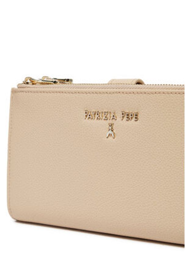 Patrizia Pepe Torebka CQ9774/L001-B524 Beżowy. Kolor: beżowy. Materiał: skórzane