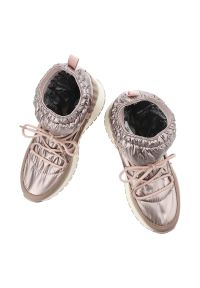 Złoty Róż Śniegowce Filippo Stylowe Damskie Buty Na Platformie. Kolor: złoty. Obcas: na platformie. Styl: elegancki #3